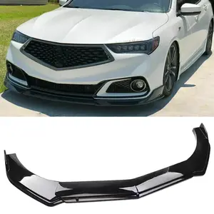 For Acura TLX 2015-2023 Gloss Black Front Bumper Lip Spoiler Splitter Body Kit