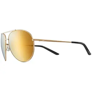 Nike Chance Men 's Sunglasses - Gold Brown wit h Silver Swoosh