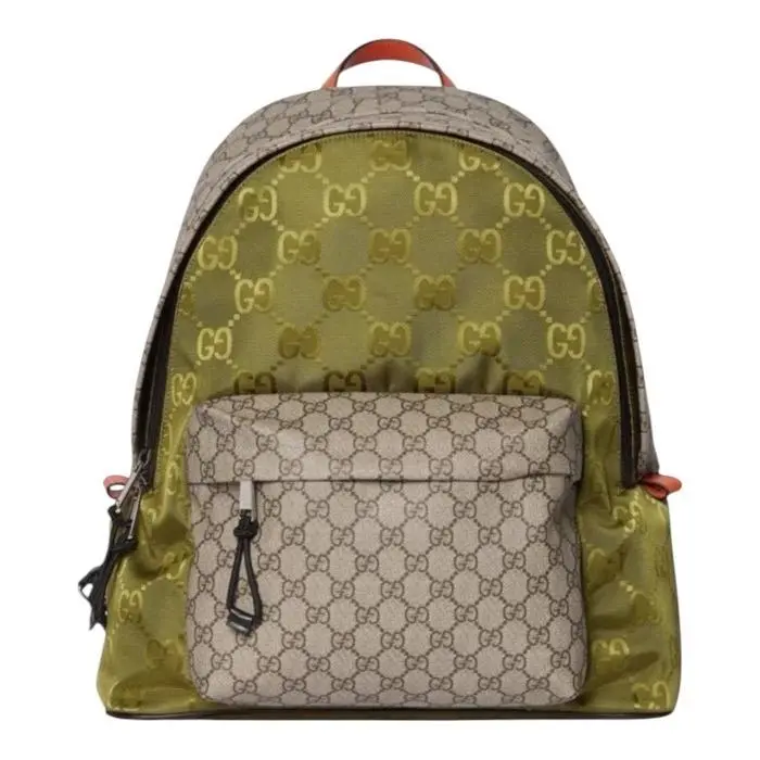 Pre-owned GUCCI Canvas Backpacks Match Large GG Backpack Supreme 18387386224/