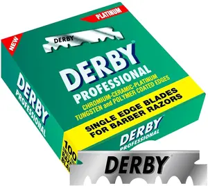 Derby Professional Single Edge Razor Blades, 100 Count