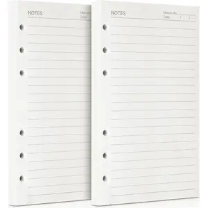 A6 Refill Paper, 320 Pages A6 Loose Leaf Paper 6 Hole Notebook Refills for 6 Ring Refillable Binder Notebook Planner Diary Journals Painting Personal Organiser-Line Pages