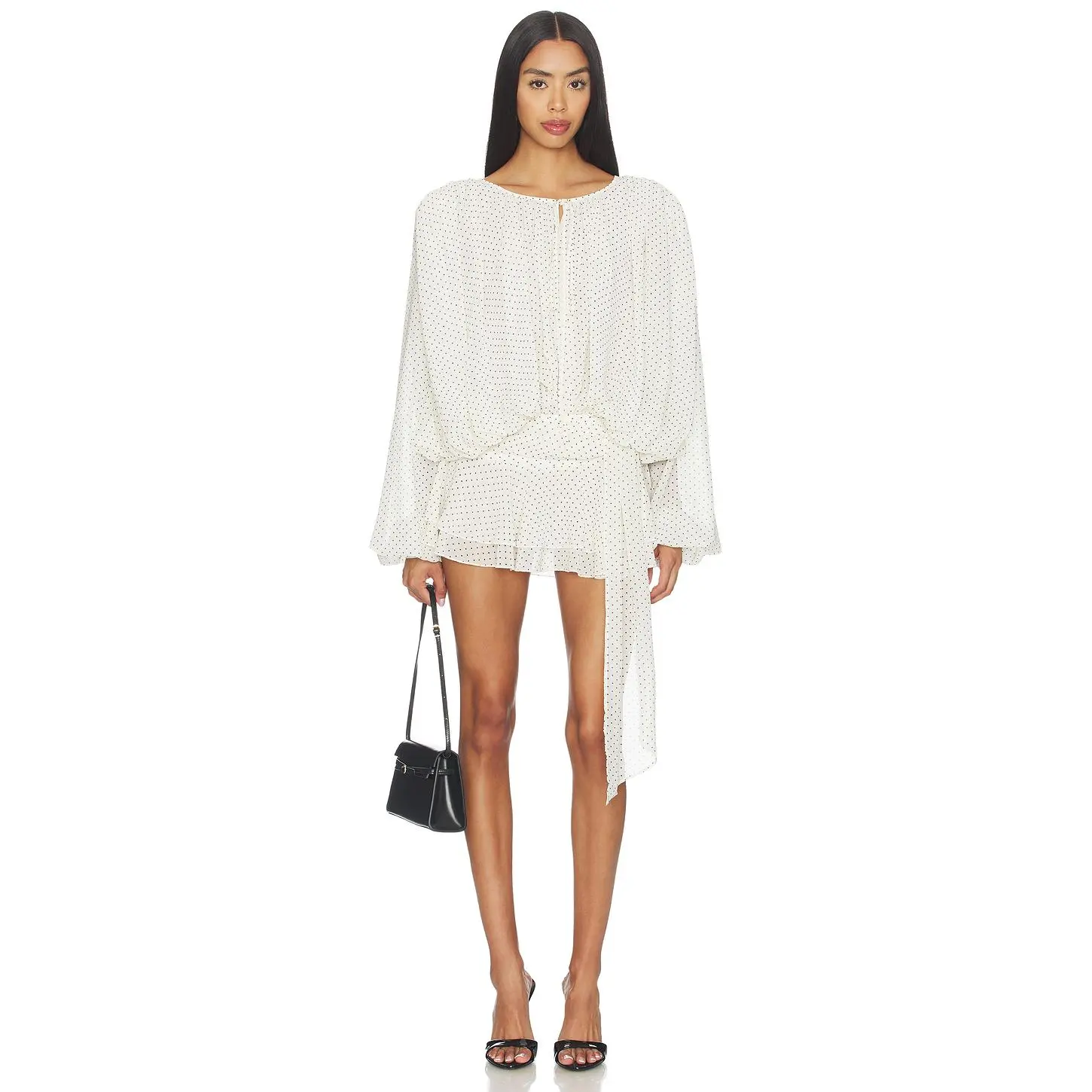 LIONESS Elements Mini Dress in Porcelain Polka