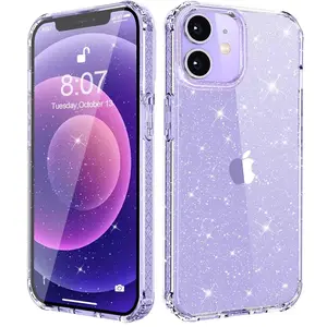 Entronix iPhone 11 Crystal Clear Case - Glitter Case Cover Protective