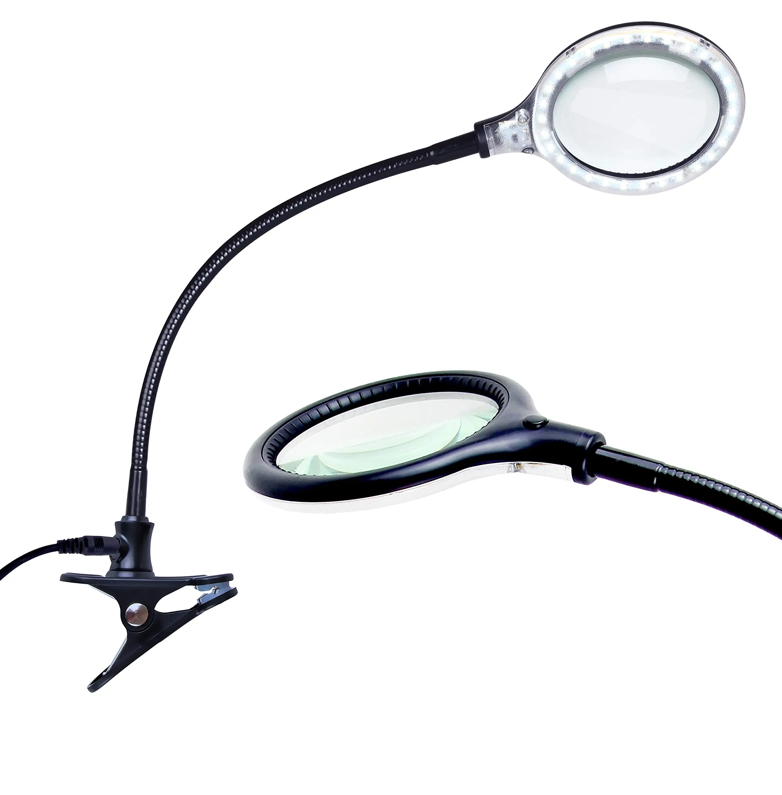 Brightech Lightview Pro Flex - Hands Free, Magnifying Glass Desk Lamp for Close Work Brightech Lightview Pro Flex - Hands Free, Magnifying Glass Desk Lamp for Close Work