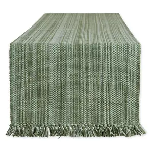 Design Imports 13" x 108" Variegated Fringe Tabe Runner