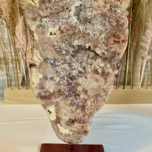 Pink amethyst slab