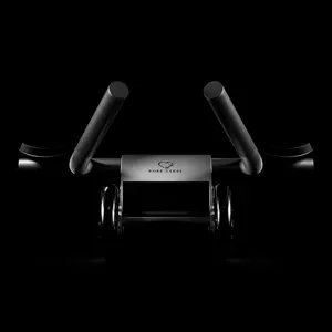 Pure Steel Ab Roller - Fitness Equipment for Abdominal Workouts with Wheels and Comfortable Arm Pads made from Pure Steel