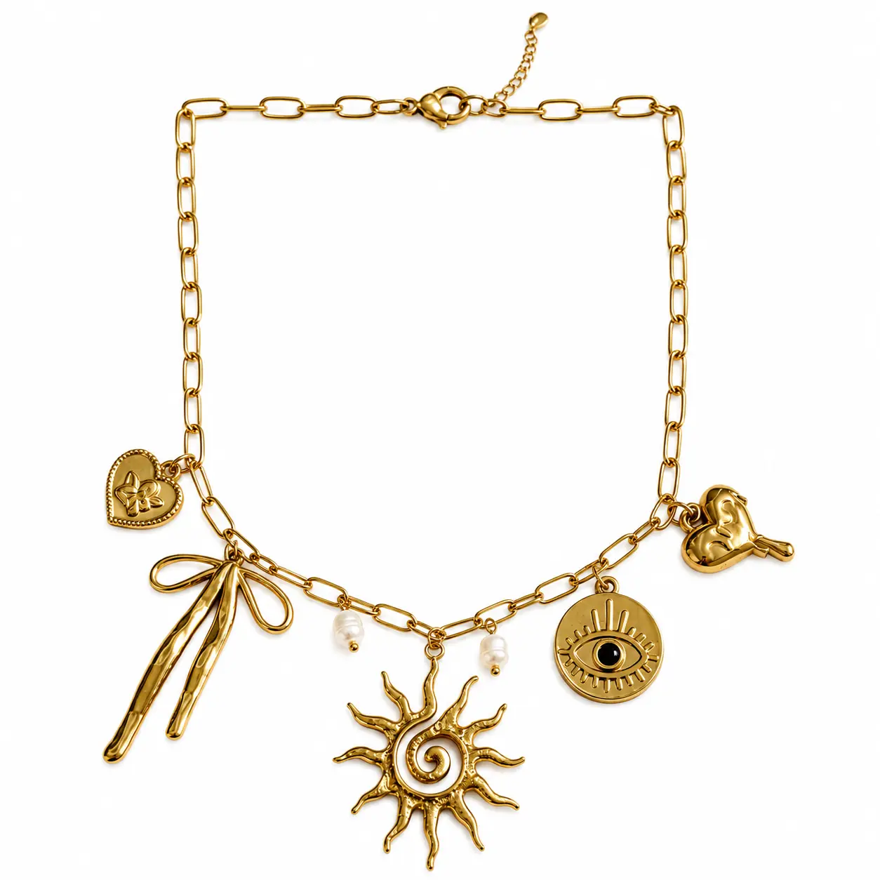 TEIKET Celestial Charms Costume Jewelry Necklace, Fashion Accessory