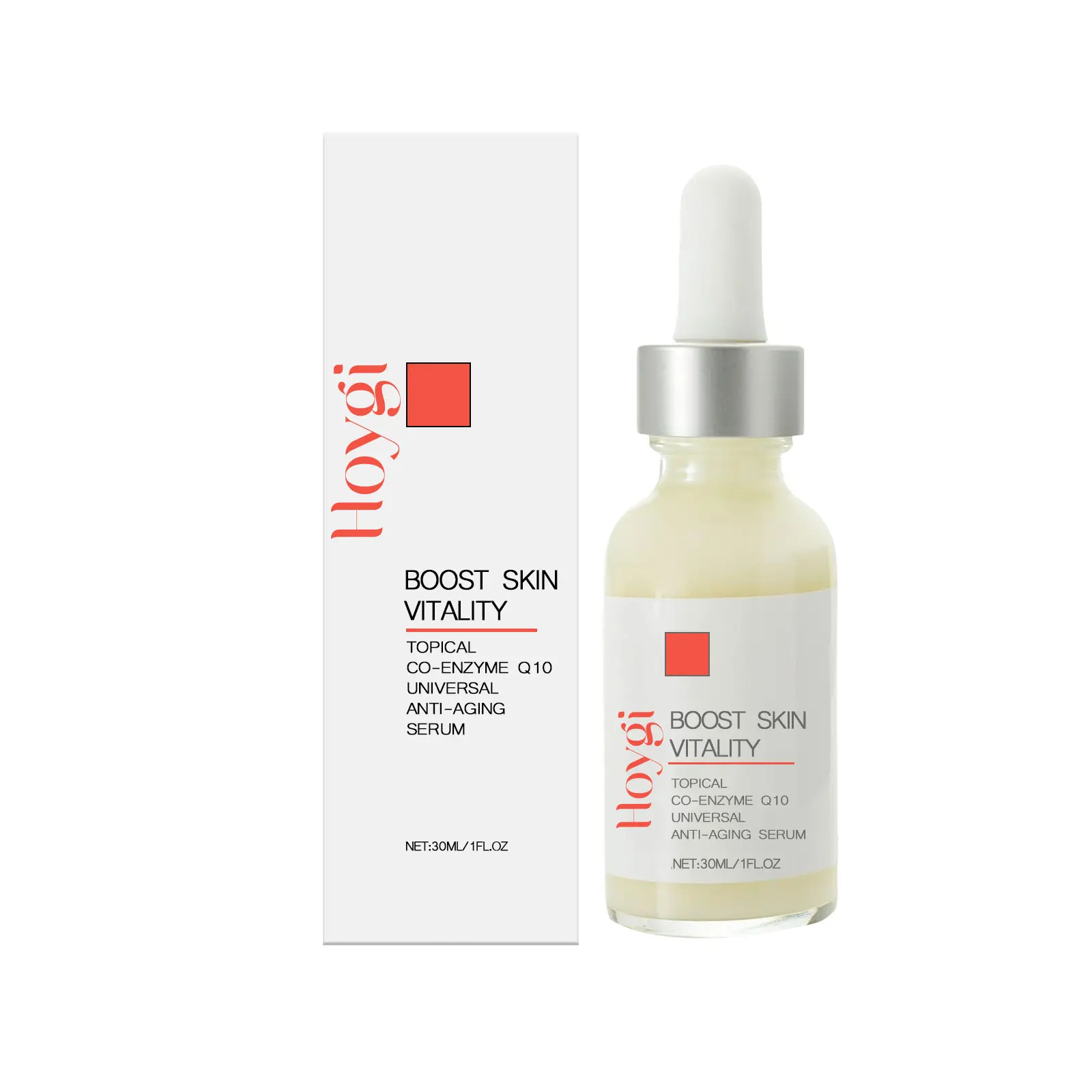 Anti-Aging Serum with Coenzyme Q10, Daily Firming and Antioxidant Essence for All Skin Types