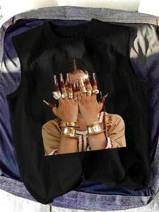 unisex's character print round neck tank top, casual fashion sleeveless top for daily wear, men's clothes for all seasons, socks