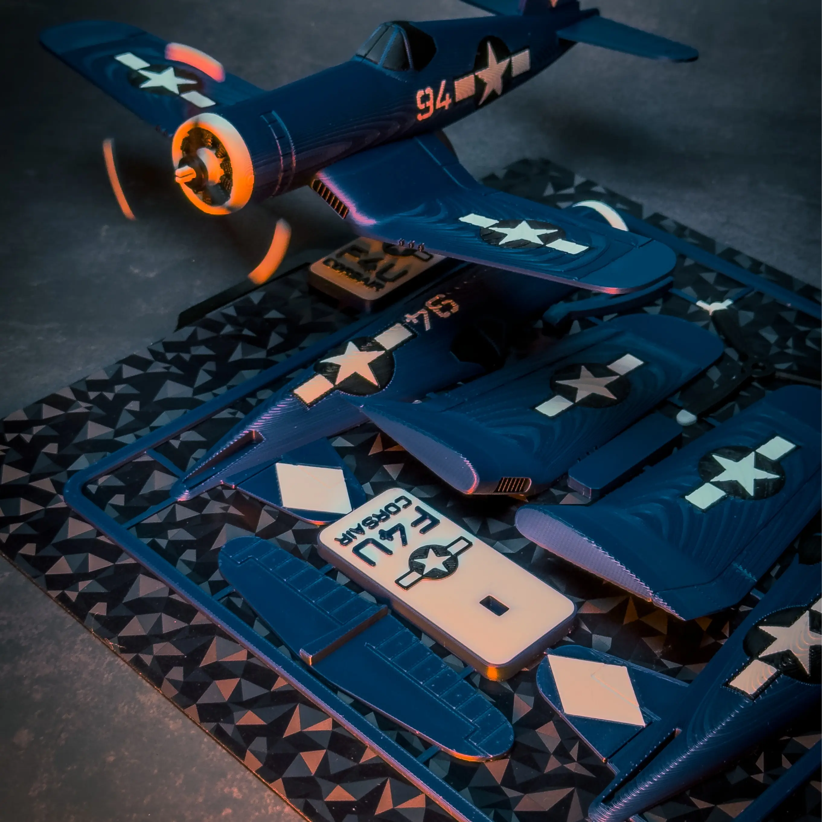 F4U Corsair Airplane Kit Card F4U Corsair Airplane Kit Card