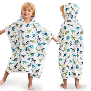 Bamboo Viscose Toddler Hooded Bath Towel - Kids Beach Towel for Boys and Girls, 25.5" x 25.5" Swim Poncho for Bath, Pool, and Beach Use, 1 Pack, Christmas gifts,Black Friday Stock Up