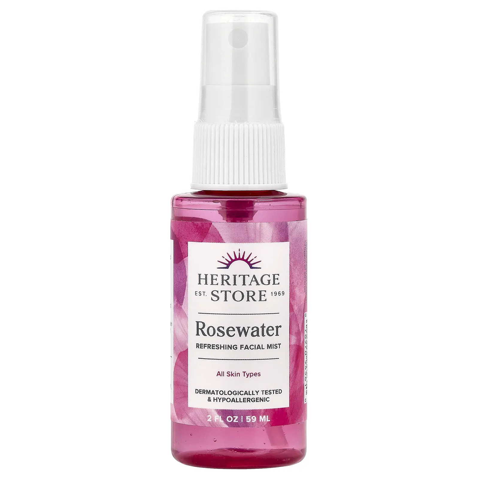 Heritage Store Rosewater, Refreshing Facial Mist, All Skin Types, 2 fl oz (59 ml)