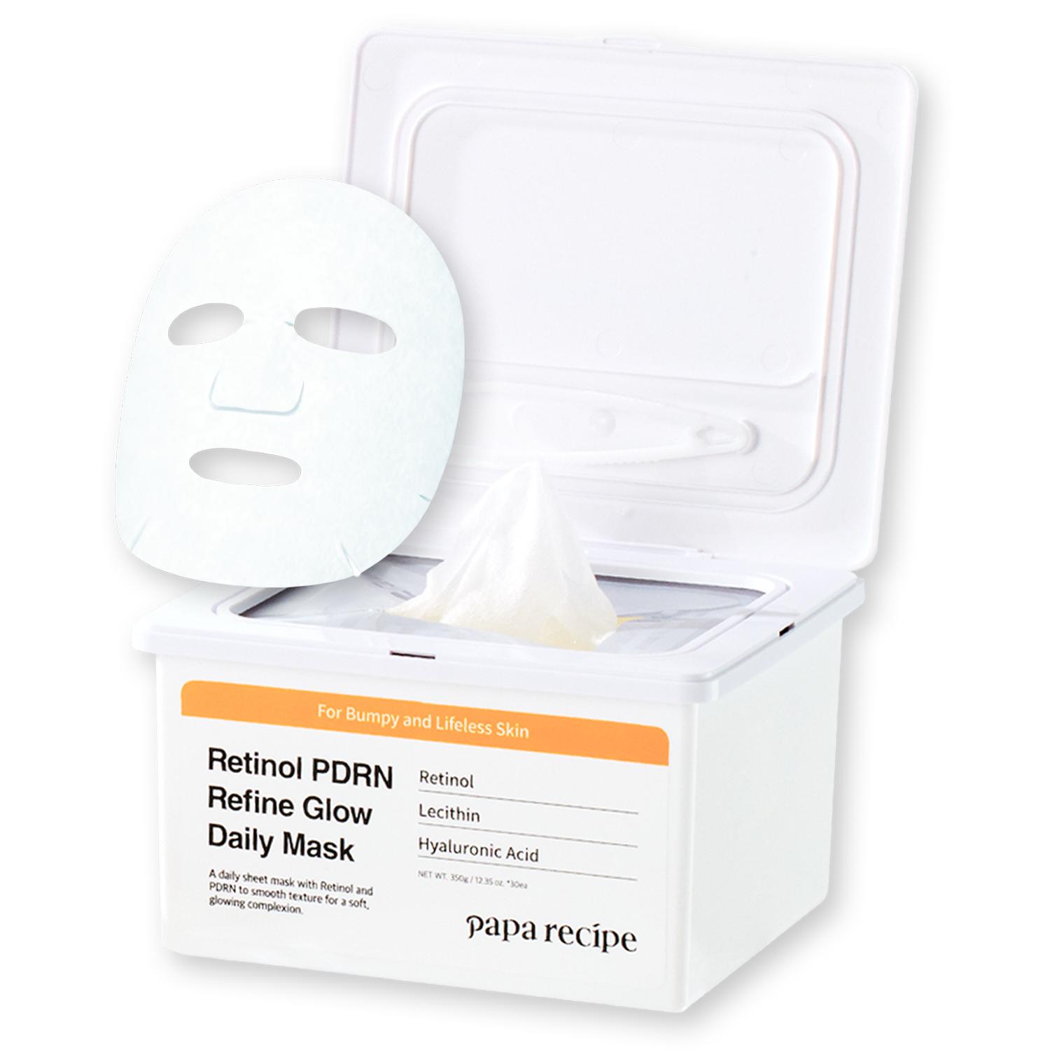 Papa Recipe Retinol PDRN Refine Glow Daily Mask (30 Sheets)