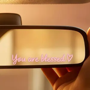 “You Are Blessed” Car Mirror Vinyl Decal