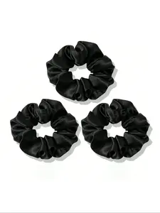 3/12pcs Satin Hair Ties, Scrunchie, High Elasticity No Damage Hair Bands, Elastic Hair Accessory, Scrunchies for Hair, Simple Design Luxury Feel, Essential Daily Wear Accessories, Scrunchies