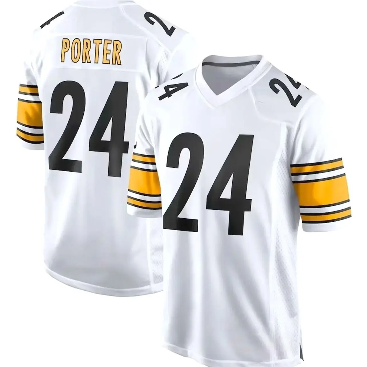 Unisex Football inspired by Porter Jr. 24 Watt Home Game Jersey - Black