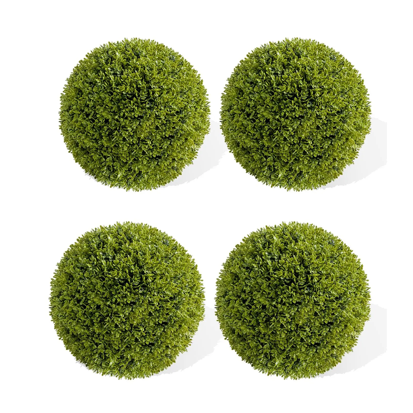 Garvee Artificial Boxwood Topiary Balls - UV-Resistant, Weatherproof, Realistic Decorative Greenery for Indoor and Outdoor Use. Available in Sets of 2 or 4, Multiple Sizes for Home, Garden, Office, Wedding, and Patio Décor
