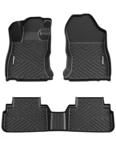 GARVEE Floor Mats for Subaru Forester 2019-2024, TPE All Weather Forester Accessories Custom Fit Front 1st & 2nd Row Floor Liner, Black