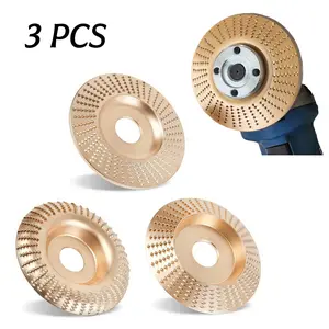3PCS 4" Grinding Wheels - Abrasive Accessories for Power Grinders, Ideal for Wood Carving, Sanding