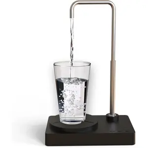 Desk Water Dispenser- Intelligent Desktop Water Bottle, Automatic Water Pump for Universal Bottle Water Dispenser USB  Jug Pump for , Office, Outdoor (Black)