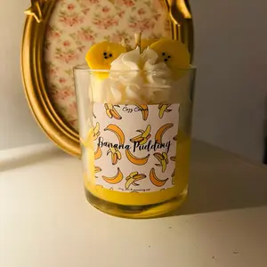 Banana pudding 100%  coconut soy wax candle