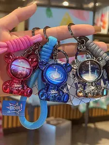 Star Bear Keychain Astronaut Key Chain Cartoon Backpack Pendant, Perfect for Handbags Wallets Tote Bags, Best Gift for Boys