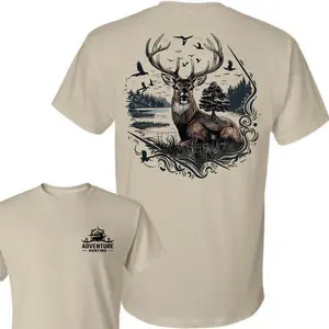 Outdoor Deer Adventure Tee – Bold Wild Buck Graphic Shirt for Hunters, Nature Fans & Outdoor Enthusiasts
