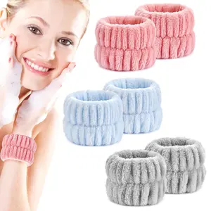 6pcs Wrist Bands for Washing Face, Absorbent Face Wash Wristbands, Arm Water Guards - Microfiber Spa Wash Band for Girls Prevent Water from Spilling Down Your Arms