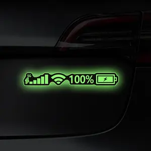 Car 5G Signal & WiFi Power Sticker, Reflective Car Sticker, Waterproof Durable Decorative Decals for Car Lorry Truck Body Scratch Mask