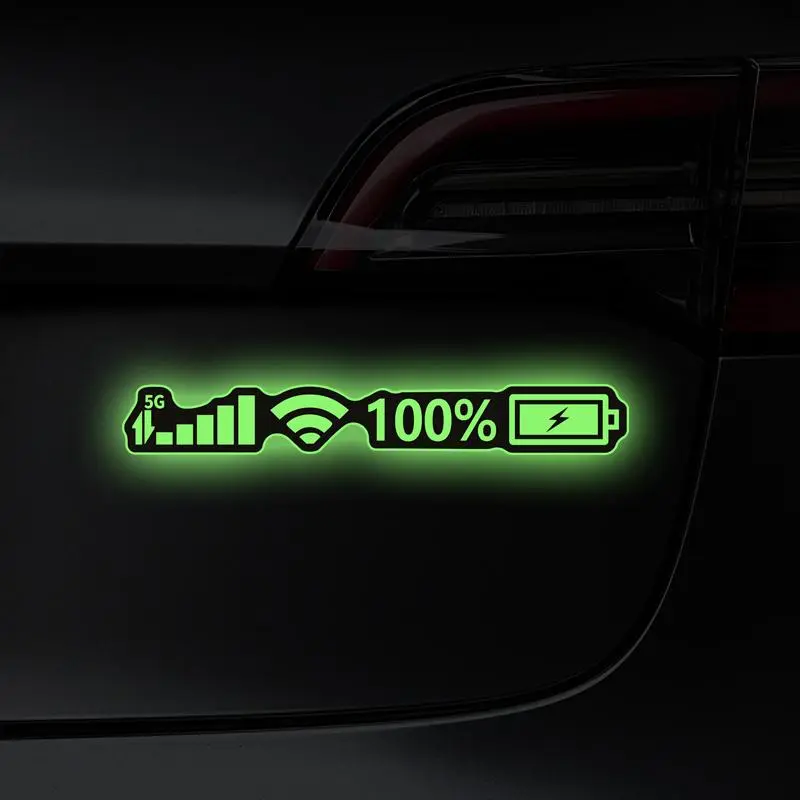 Car 5G Signal & WiFi Power Sticker, Reflective Car Sticker, Waterproof Durable Decorative Decals for Car Lorry Truck Body Scratch Mask