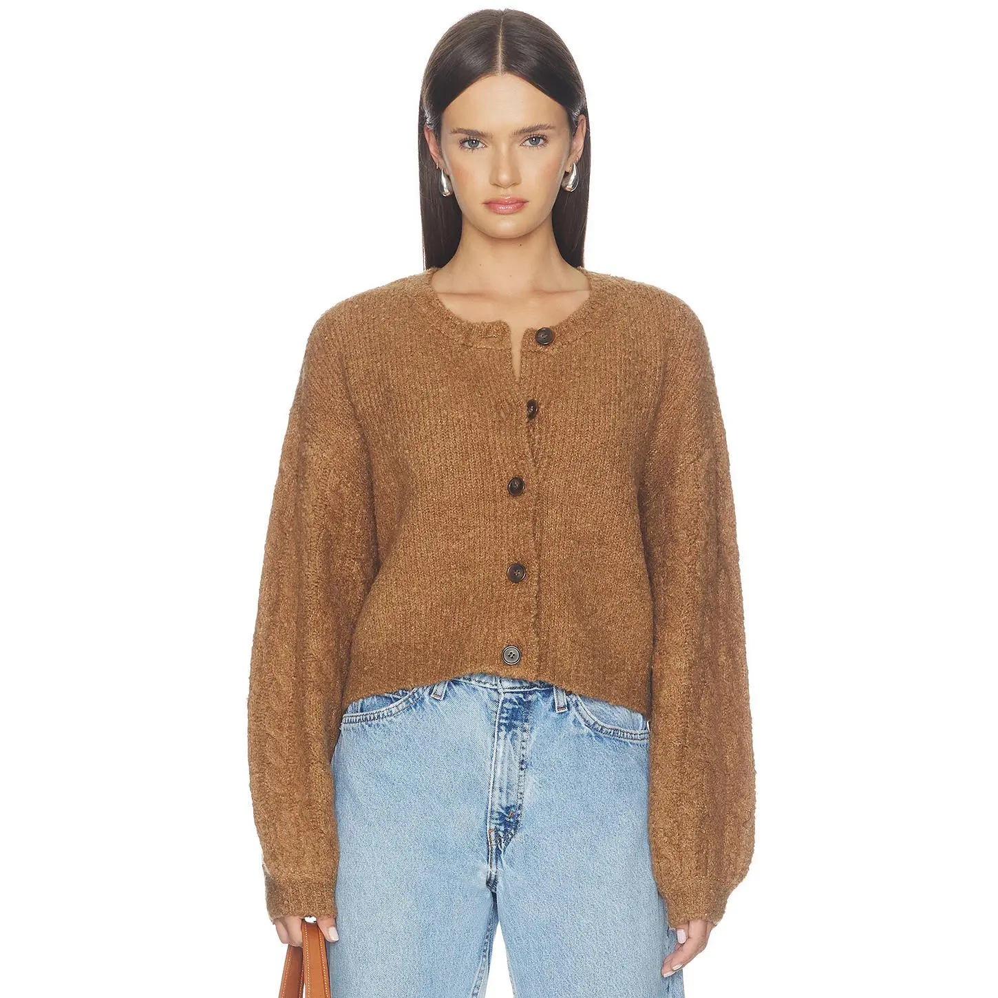 Free People Thistle Cardigan in Macadamia