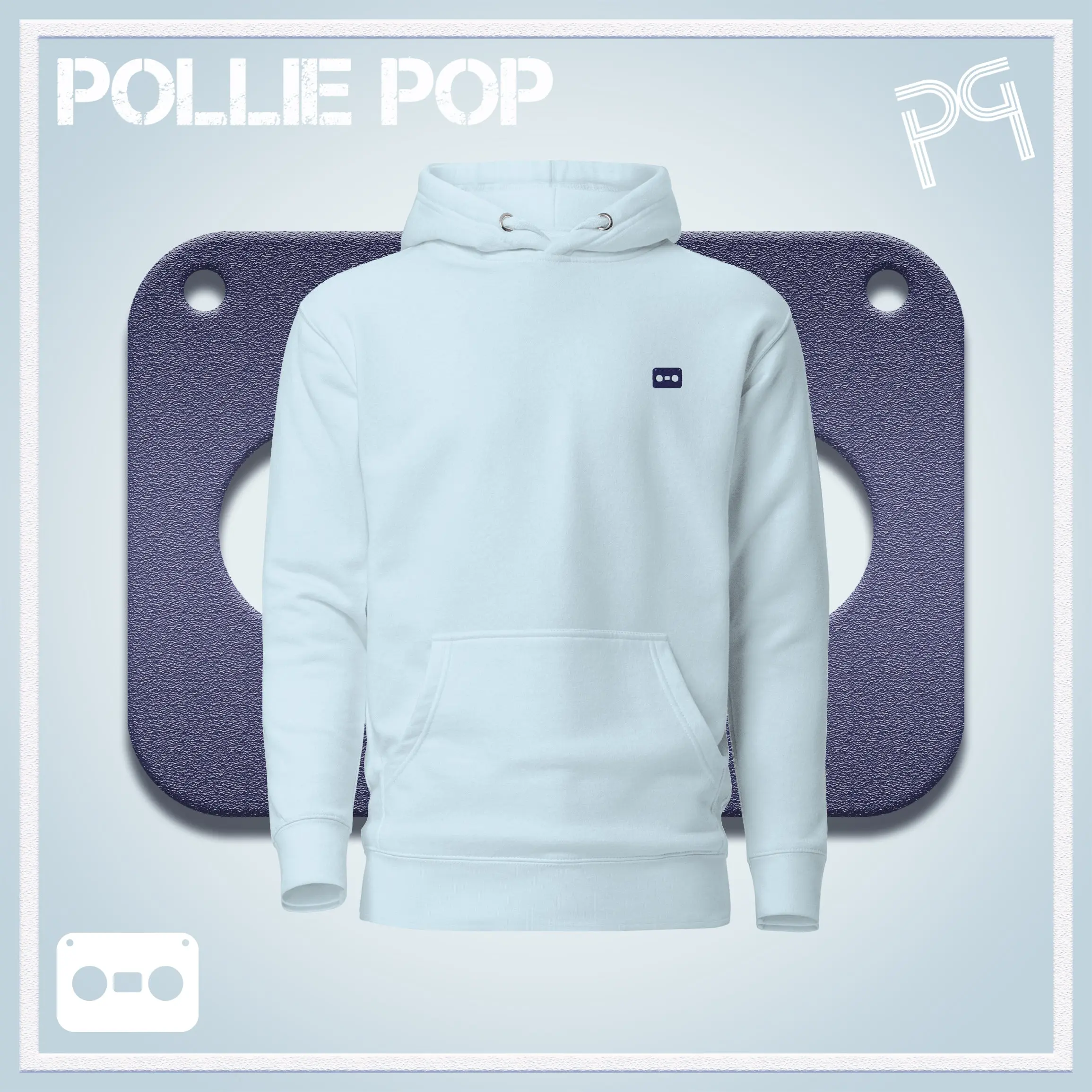 Navy Tape Hoodie