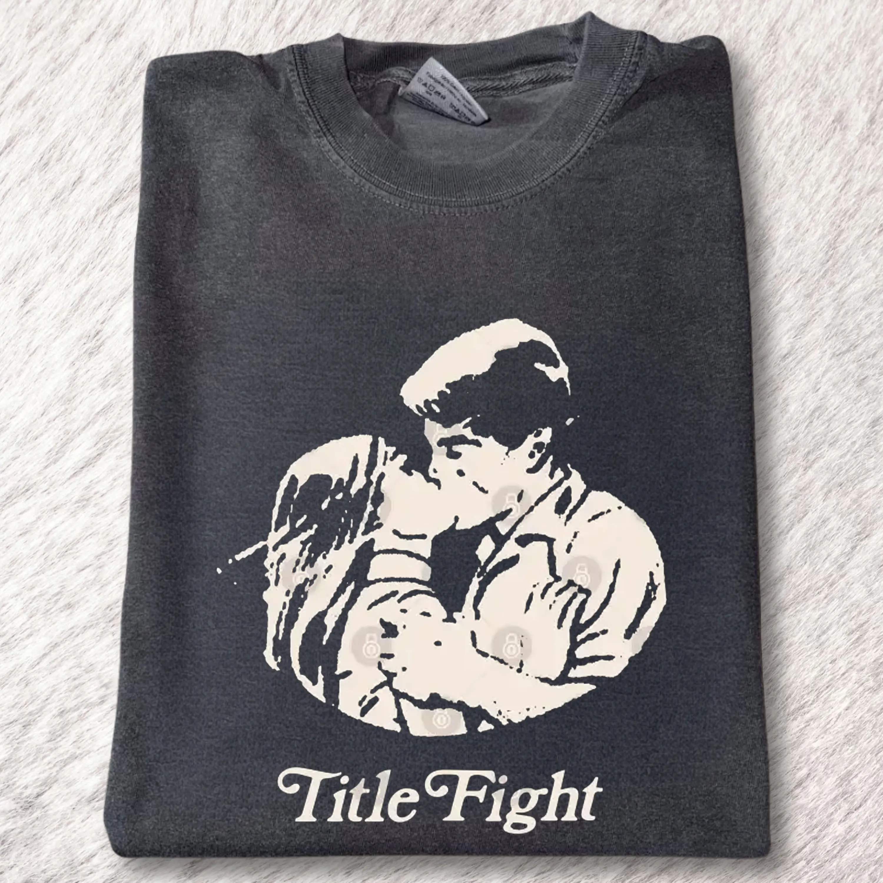 Vintage Title Fight Band Couple Graphic Tee - Title Fight Band Merch - Rock Music Band Graphic Shirt - Music Merch for Gift Album - Unisex T-Shirt - Gift For Fans - Vintage Band Music Butterfly Top Menswear Womenswear Streetwear Comfort