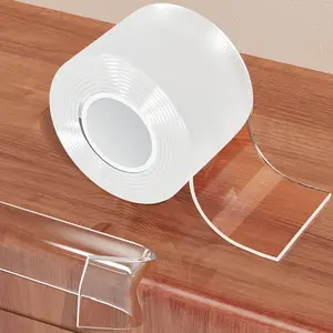2.6 in x 9.84 FT Clear Soft Corner Protectors for Furniture, Sharp Edge Table Bumper, Window Edge & Wall Protector, Soft Safe Corner Guards for Baby Proof, Ideal for Family Table Corner Protection