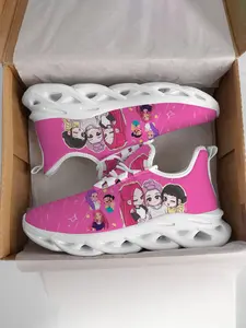 K-Pop Hunter Girl Group Cute Girls' Q Version Cartoon Kids Casual Sneakers, Versatile Sports Shoes for All Seasons