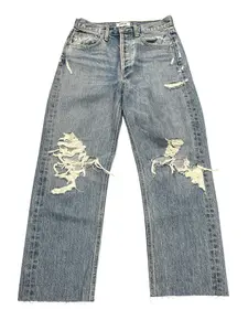 Jeans Straight By Agolde In Blue Denim, Size:0