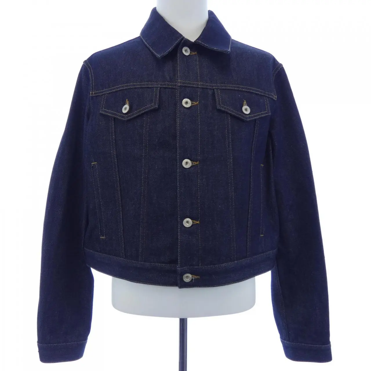 Pre-owned Loewe Denim Small Leather Goods Jacket