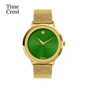 Women's Business Quartz Watch with Minimalist design,Suitable for Daily wear,Elegant and Durable,With Alloy Band,Water Resistant,with a 42mm dial budget  watches Gold Plated Iced Out Diamond Watch