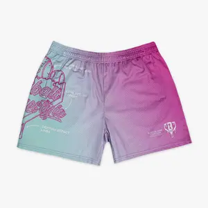 Baseball Lifestyle 101 OG Ice Cream Design Shorts – Sweet Summer Diamond Energy, Junior & Adult Sizes (Light Blue)