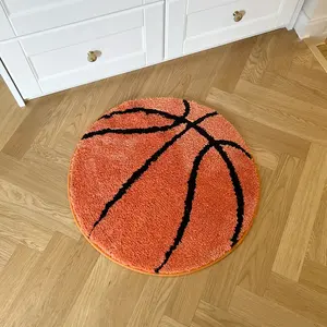 LAKEA Basketball Tufted Rugs Doormat Mat Anti-Slip Kitchen Bedroom Handmade Tufted Rug Carpet Living Room Entrance Rug Home Decor