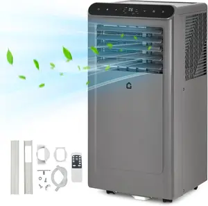 10000 BTU Portable 3 in 1 Air Conditioner (Cooling  Fan  Dehumidification) with Remote Control LED Control for Rooms up to 350 sq  ft   24 Hour Timer