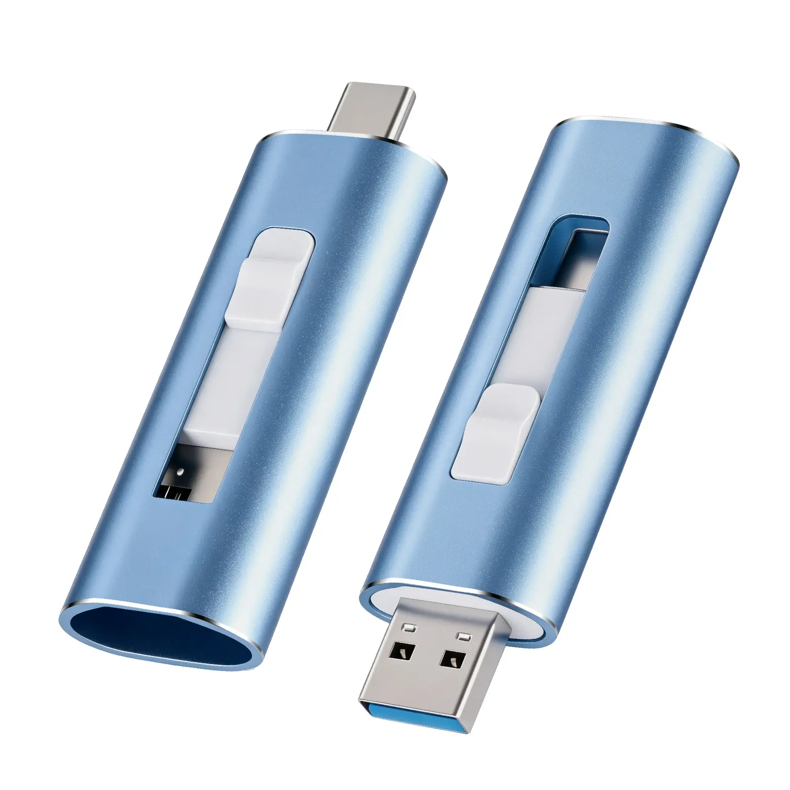 USB Flash Drive, Dual USB-A and Type-C Thumb DrivePhoto stick, 2-in-1 external storage for photos, videos and data backup, for Android phones, tablets, laptops and PCs