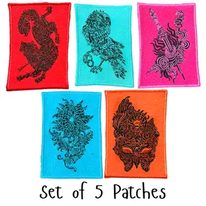 a court of book covers patch set (of 5)