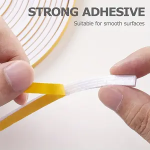 YITAP High-Density Foam Tape Roll, Window and Door Draft Excluder, New Fluororubber Adhesive, Suitable for Stores, Hotels and Other Places, Durable Design