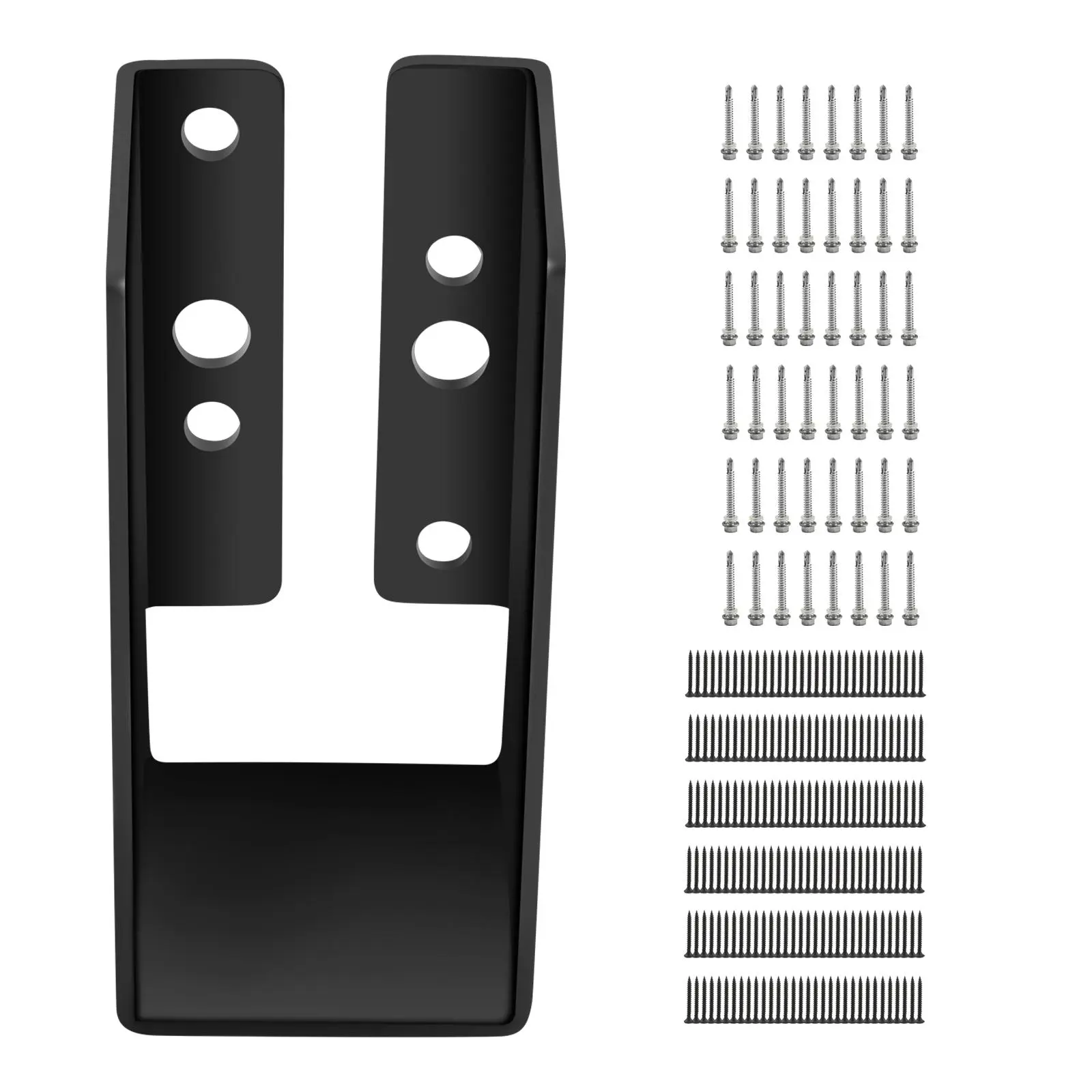 VEVOR Concealed Joist Hanger,  , 2"x4" Outdoor Accent Concealed-Flange, Pack of 24 Concealed Joist Bracket, Q235 Steel Plate Powder-Coated Concealed Face Mount Joist Hanger Inner 40x91 mm for Beam Swing#BacktoSchool