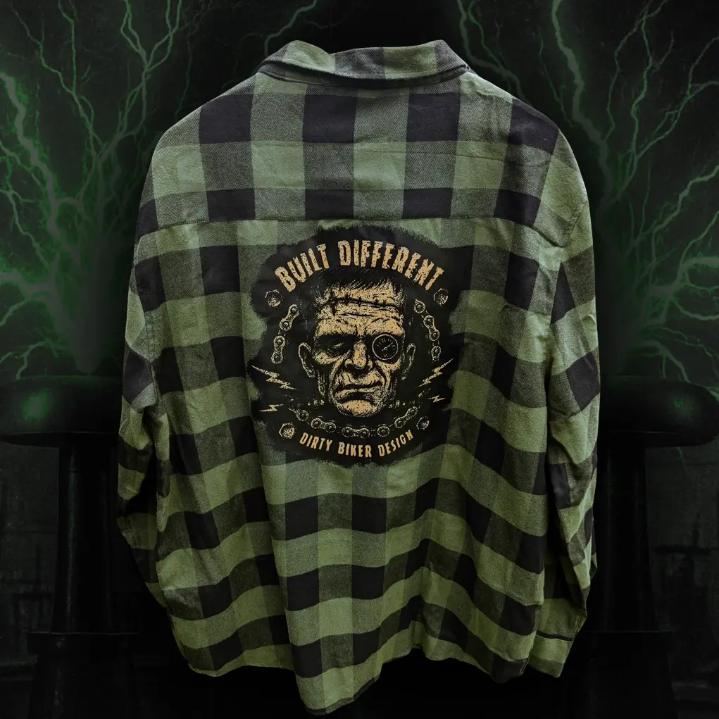 “Built Different” Plaid Flannel
