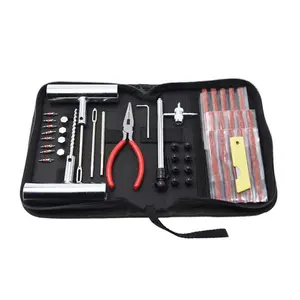 46 Pcs Emergency Tire Repair Tool Kit For Car Electric Bike Vacuum Tire Maintenance Box