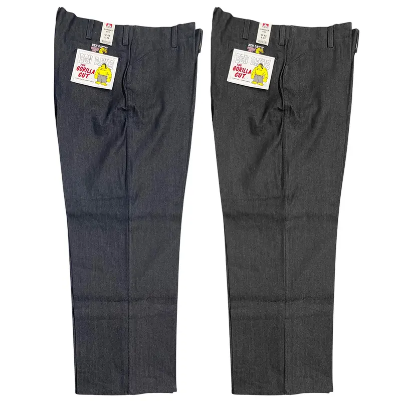 Men's Gorilla Cut Pants Loose Fit Denim Jeans Black Denim Streetwear Work Pants