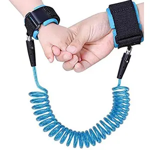 Anti Lost Safety Wrist Link Child Safety Harness Strap Rope Leash Walking Hand Belt Band Wristband(1.5m Blue)